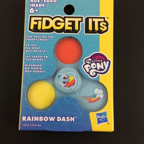 3 My Little Pony Fidget Spinners New Rainbow Dash Twilight Sparkle Pinkie Pie - Picture 2 of 10